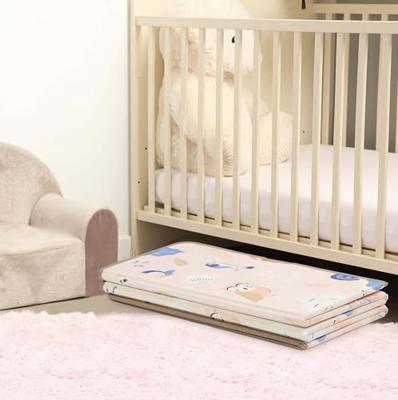 Groot opvouwbaar en omkeerbaar tapijt - LUDI beige Groot opvouwbaar en omkeerbaar tapijt - LUDI beige