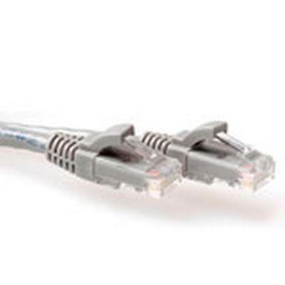 ACT Grijze 10 meter U/UTP CAT6 patchkabel snagless met RJ45 connectoren