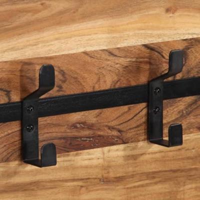 VidaXL Wandkapstok met 5 haken massief acaciahout