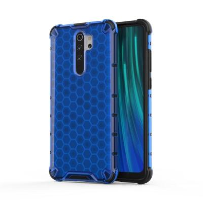 Voor Xiaomi Redmi Note 8 Pro schokbestendige honingraat PC + TPU case (blauw)
