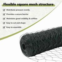 VidaXL Hexagon hek groen 0,4 x 25 m pvc - thumbnail