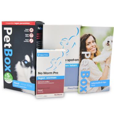 PetBox hond tegen vlooien, teken, wormen Hond - 10 tot 20 kg