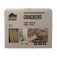 Nutribel Crackers linzen bio 150 Gram - thumbnail