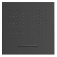 Hoofddouche Tres Plafond met Waterval 50x50 cm Mat Zwart - thumbnail