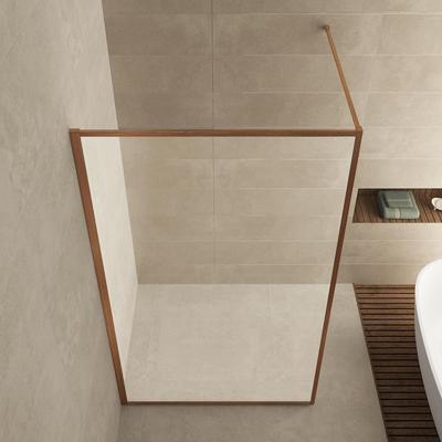 Inloopdouche BWS Ribbel 100x200 cm 8 mm Nano Coating Helder Glas Geborsteld Brons Koper Inloopdouche BWS Ribbel 100x200 cm 8 mm Nano Coating Helder Glas Geborsteld Brons Koper