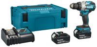 Makita DHP489RTJ | 18 V Klopboor-/schroefmachine 5,0 Ah accu (2 st), snellader, in Mbox - DHP489RTJ - thumbnail