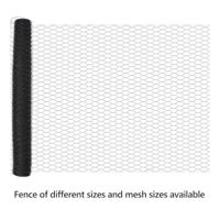 VidaXL Hexagon hek grijs 1,4 x 100 m pvc - thumbnail