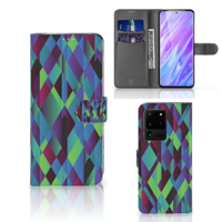 Samsung Galaxy S20 Ultra | Book Case | Abstract Green Blue - thumbnail