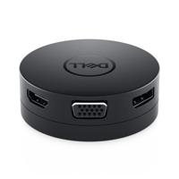 Dell 6-in-1 USB-C Multiport adapter DA300 - Zwart - thumbnail