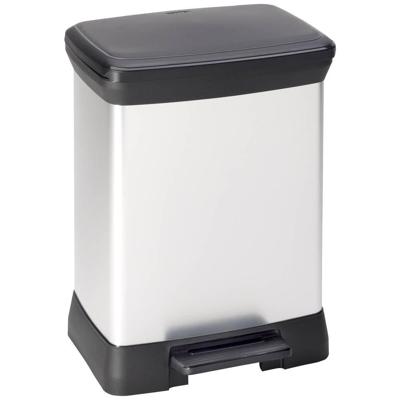 Curver DECO Bin 240638 Afvalbak 30 l (b x h x d) 390 x 510 x 290 mm Zilver, Zwart 1 stuk(s) Curver DECO Bin 240638 Afvalbak 30 l (b x h x d) 390 x 510 x 290 mm Zilver, Zwart 1 stuk(s)