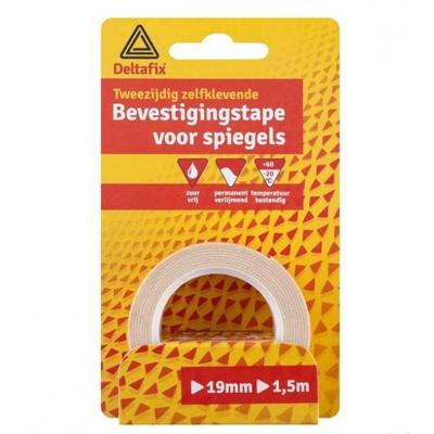 Spiegeltape 19mmx1,5m wit Deltafix - Deltafix