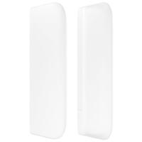 Boxspring met matras kunstleer wit 140x190 cm - thumbnail