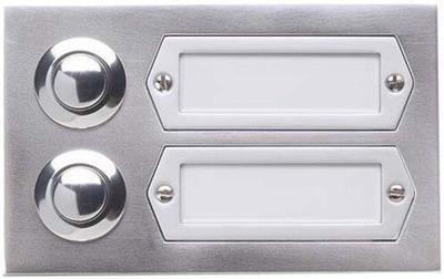 Grothe 55532 Belknop Met naambord Aluminium (geëloxeerd) Grothe 55532 Belknop Met naambord Aluminium (geëloxeerd)