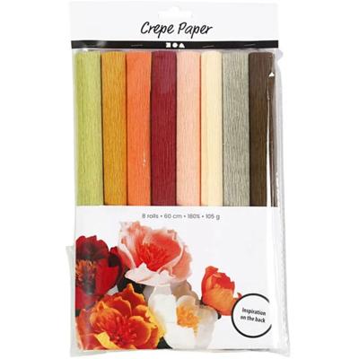 Creativ Company Crêpepapier pastelkleuren, 8 vellen