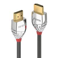 LINDY 37870 HDMI-kabel HDMI Aansluitkabel HDMI-A-stekker, HDMI-A-stekker 0.50 m Grijs 4K UHD - thumbnail