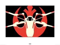 Kunstdruk Star Wars - Episode VII XWing Pop Art 80x60cm - thumbnail