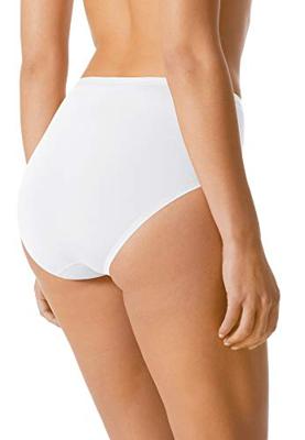 Lights dames tailleslip viscose - Hoog Katoenen dames ondergoed wit en zwart