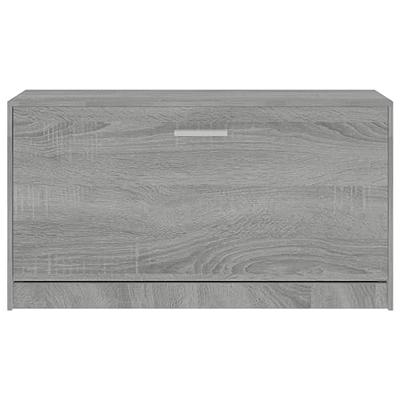 Schoenenbank 80x24x45 cm bewerkt hout grijs sonoma eikenkleur
