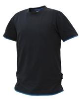 DASSY t-shirt kinetic zwart/azuurblauw l - thumbnail