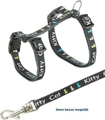 TRIXIE KITTENTUIG JUNIOR MET RIEM KITTY CAT ASSORTI 21-33X0,8 CM / 120 CM TRIXIE KITTENTUIG JUNIOR MET RIEM KITTY CAT ASSORTI 21-33X0,8 CM / 120 CM