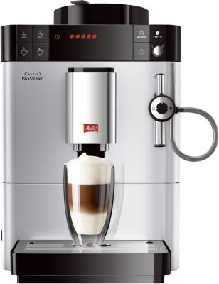 Melitta CAFFEO Passione - Automatisch koffiezetapparaat met cappuccinatore - 15 bar - zilver