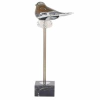 Decoratieve figuren DKD Home Decor Tricolor Vogel 18 x 9 x 42 cm - thumbnail