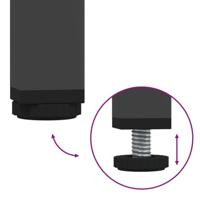 Hoge kast 101,5x39x103,5 cm staal zwart - thumbnail