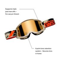 100% strata 2 (mirror lens fa23) black - goggle - thumbnail