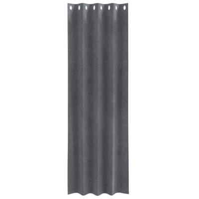 VidaXL Verduisterende gordijnen 2 pcs lichtgrijs 140 x 225 cm fluweel VidaXL Verduisterende gordijnen 2 pcs lichtgrijs 140 x 225 cm fluweel