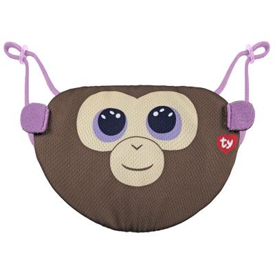 Van Der Meulen Ty wasbaar kinder mondkapje aapje coconut verstelbaar 3+ Van Der Meulen Ty wasbaar kinder mondkapje aapje coconut verstelbaar 3+