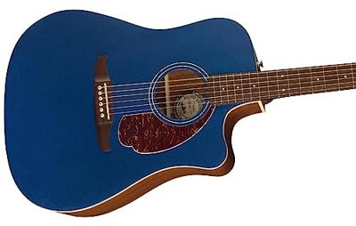 Fender Redondo Player Lake Placid Blue WN Tortoiseshell Pickguard elektrisch-akoestische westerngitaar