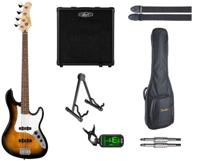 Cort Startersset Elektrische Basgitaar (Sunburst) - thumbnail