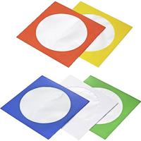 Basetech BT-2267608 CD-hoes 1 CD/DVD/Blu-Ray Blauw, Groen, Oranje, Wit, Geel Papier 100 stuk(s) - thumbnail
