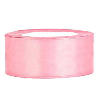 Satijnlint op rol 25mm (25m) Roze Satijnlint op rol 25mm (25m) Roze