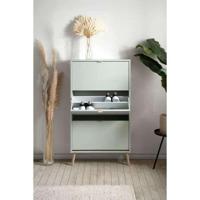 Schoenenkast - VIGO 49A - Pastelgroen - Massief houten poten - 70 x 24 x 125 cm - thumbnail