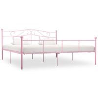 vidaXL Bedframe metaal roze 180x200 cm - thumbnail