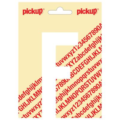 Plakletter Nobel Sticker witte letter F Den Haag wit Pickup - Pickup
