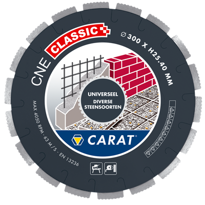 Carat CNE CLASSIC Diamantzaag universeel 350x25,4mm - CNEC350400 Carat CNE CLASSIC Diamantzaag universeel 350x25,4mm - CNEC350400