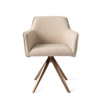 Jesper Home Eetkamerstoel 'Hofu' Turn Rose Gold, kleur Wild Walnut - thumbnail