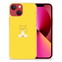 Apple iPhone 13 Telefoonhoesje met Naam Baby Leopard - thumbnail