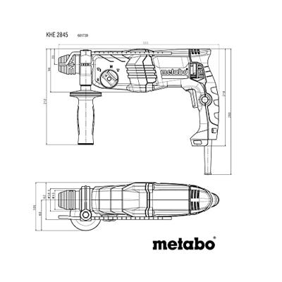 Metabo KHE 2845 | Combihamer | 880W | SDS-Plus | 3 J | In kunststof koffer 601739500