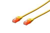 Digitus DK-1617-050/Y RJ45 Netwerkkabel, patchkabel CAT 6 U/UTP 5.00 m Geel Vlambestendig, Halogeenvrij, Rond, Verdraaide paren, Onafgeschermd 1 stuk(s) - thumbnail