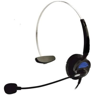 Basetech KJ-97 On Ear headset Kabel Mono Zwart Telefoon