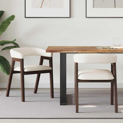 Eettafelstoelen 2 pcs Licht Bruin 54 x 57 x 73 cm Eettafelstoelen 2 pcs Licht Bruin 54 x 57 x 73 cm