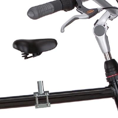Zadelklem met pen voor op het frame herenfiets Steco Kinderzadel-Mee