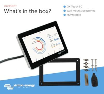 Victron Energy BPP900455050 GX Touch 50 Display op afstand Victron Energy BPP900455050 GX Touch 50 Display op afstand