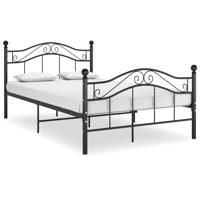 Bedframe metaal zwart 120x200 cm - thumbnail