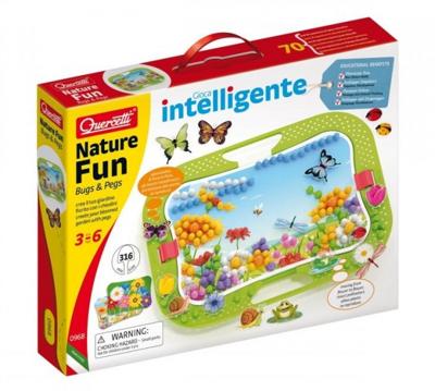Quercetti natuur plezier fun en pegs insteek mozaïek, 316dlg.