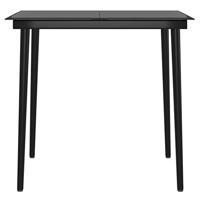 3-delige Tuinset met kussens zwart - thumbnail