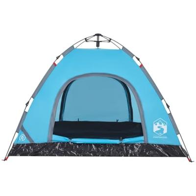 VidaXL Tent 3-persoons snelontgrendeling blauw